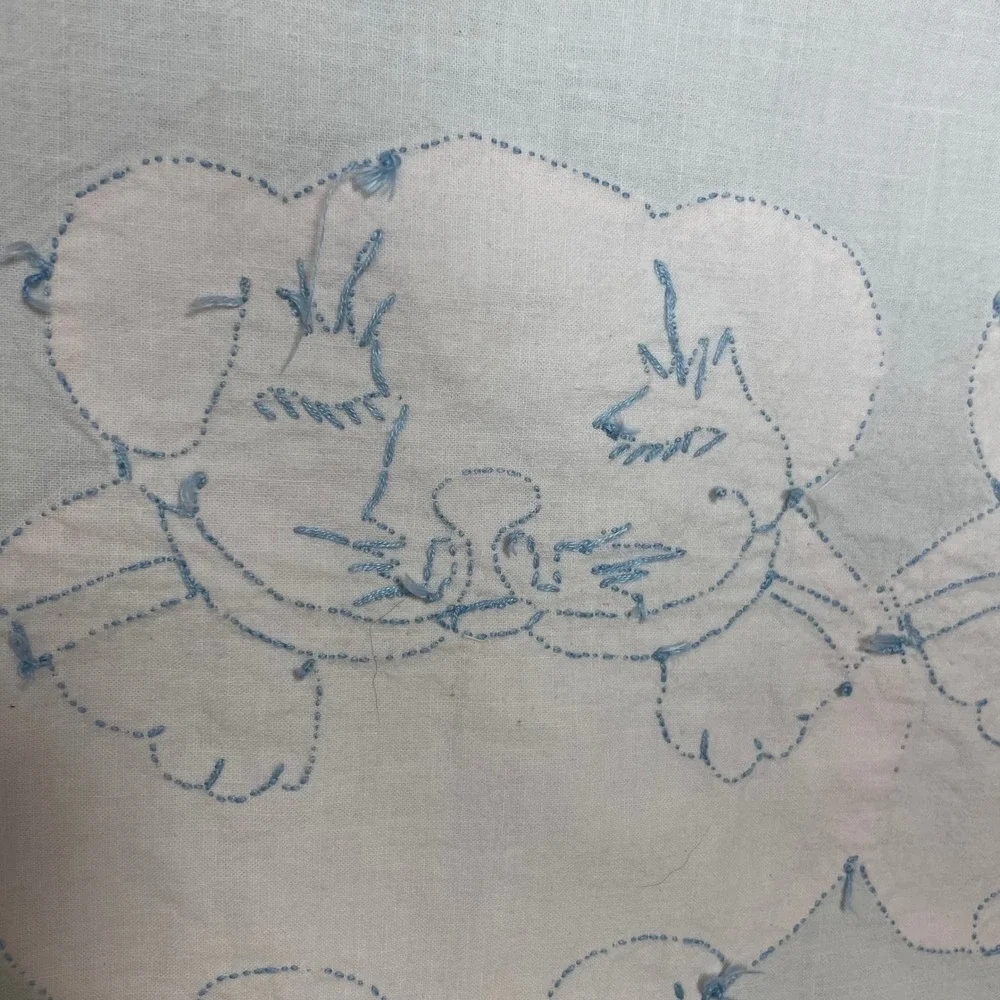Handmade vintage curtain